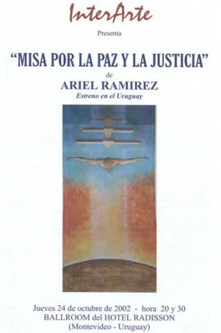 Estreno uruguayo de la Misa por la paz y la justicia